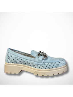 Niebieskie perforowane...