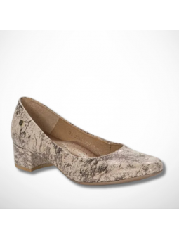 Beżowo-złote czółenka...