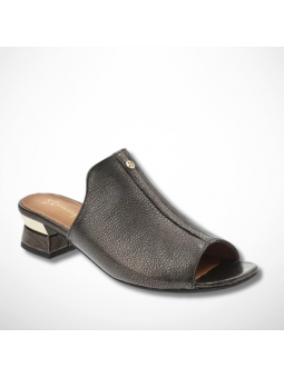 Grafitowe klapki skórzane...