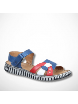 Niebieskie sandały z...