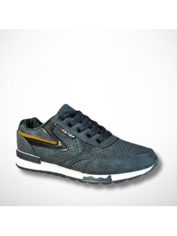 Niebieskie buty sportowe z...