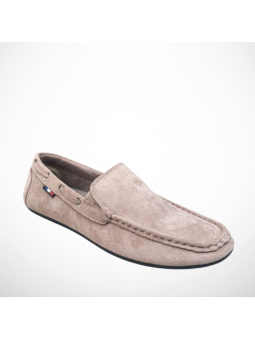 Beżowe mokasyny męskie AE501-8