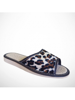 Panterkowe kapcie pantofle...