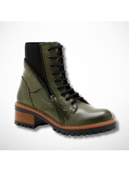 Zielone botki damskie...