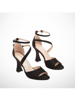 Czarne eleganckie sandały...