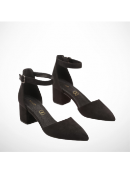 Czarne czółenka z eko...