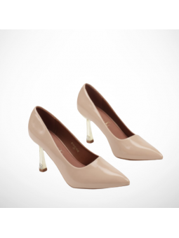 Beżowe lakierowane szpilki...