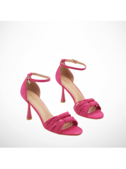 Fuksjowe eleganckie sandały...