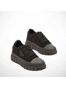 Czarne Sneakersy Damskie...