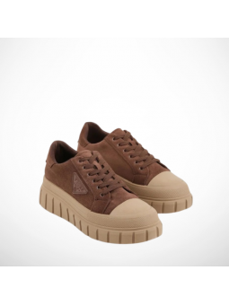 Brązowe Sneakersy Damskie...