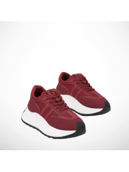 Bordowe Sneakersy Damskie...