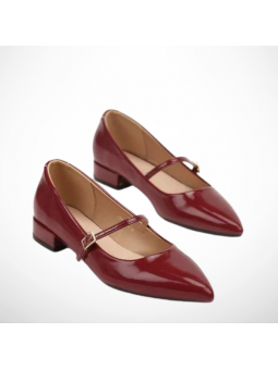 Bordowe Balerinki...