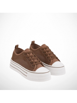 Brązowe Trampki Damskie...