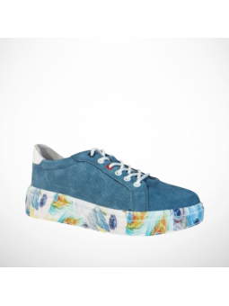 Niebieskie Buty Damskie...