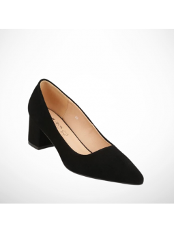 Czarne Skórzane Czółenka...