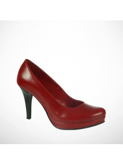 Czerwone Czółenka Skórzane...