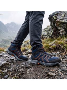 GRANATOWE BUTY TREKKINGOWE...