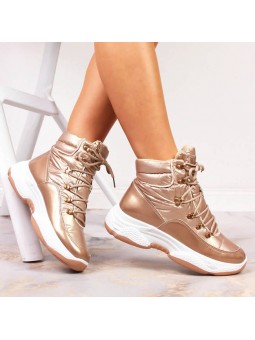 Złote botki damskie...