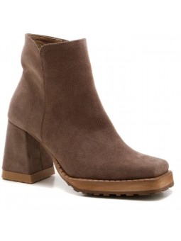 Camelowa botka damska z...