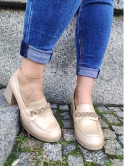 Złote półbuty Lamanti...