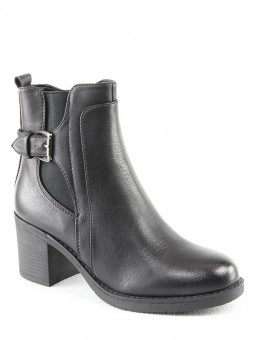 Czarne botki damskie na...