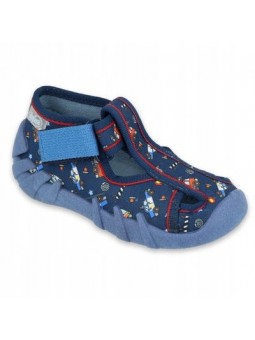 Granatowe kapcie dziecięce...