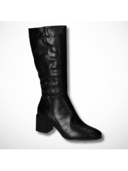 Czarne kozaki damskie z eko...