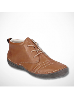 Brązowe trzewiki sznurowane...